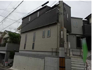 広島市南区青崎、新築一戸建ての外観画像です