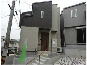 広島市南区青崎、新築一戸建ての外観画像です