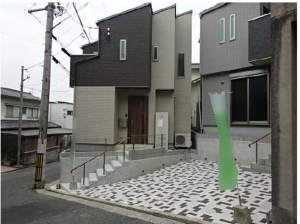 広島市南区青崎、新築一戸建ての外観画像です