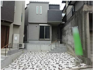 広島市南区青崎、新築一戸建ての外観画像です