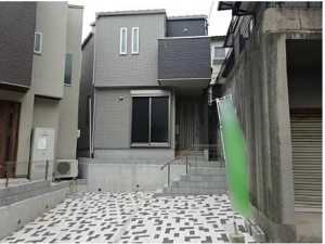 広島市南区青崎、新築一戸建ての外観画像です