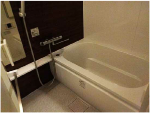 広島市西区井口台、マンションの風呂画像です