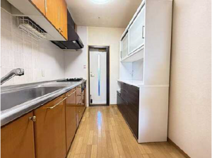 広島市西区井口台、マンションのキッチン画像です