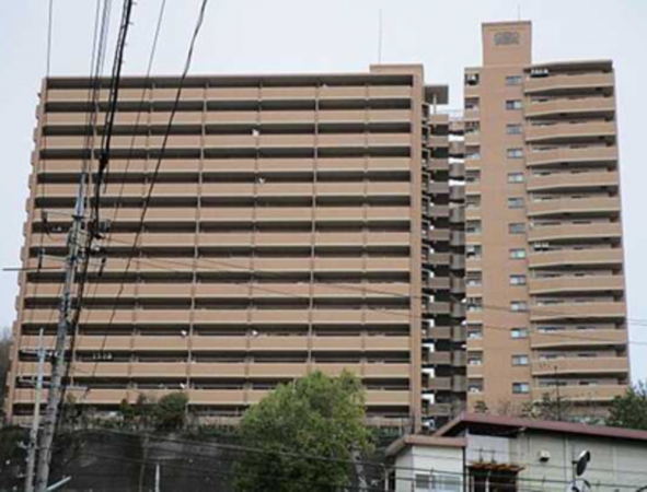 広島市東区牛田早稲田、マンションの外観画像です