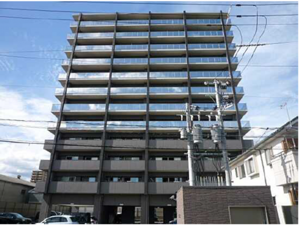 広島市南区東雲、マンションの外観画像です