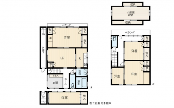 広島市東区温品、中古一戸建ての間取り画像です