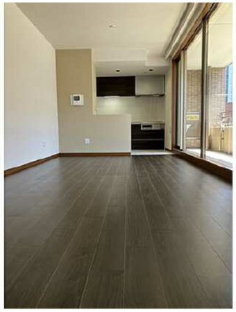 広島市中区、マンションの居間画像です