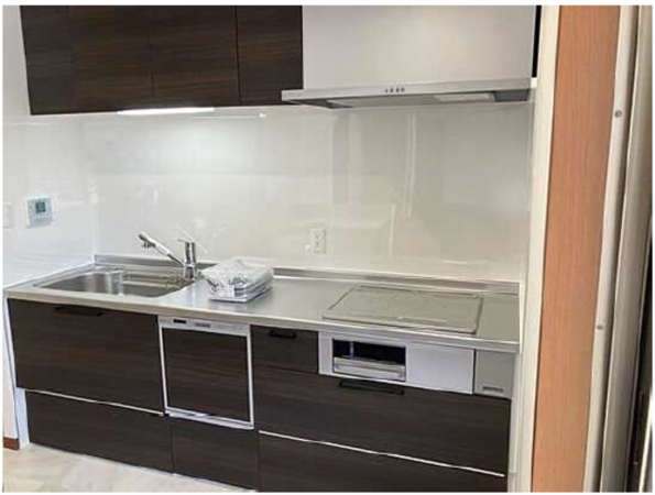 広島市中区、マンションのキッチン画像です