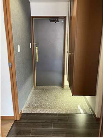 広島市中区、マンションの玄関画像です