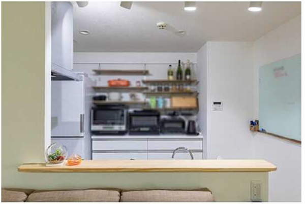 広島市南区青崎、マンションのキッチン画像です