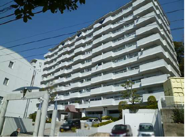 広島市中区江波南、マンションの外観画像です