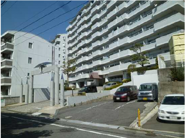 広島市中区江波南、マンションの外観画像です