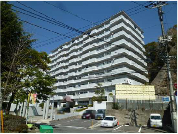 広島市中区江波南、マンションの外観画像です