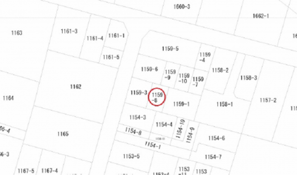 広島市南区仁保、土地の間取り画像です