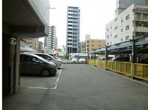 広島市中区舟入中町、マンションの駐車場画像です