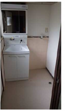 広島市東区上温品、中古一戸建ての洗面画像です