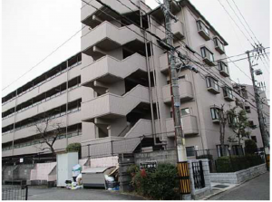 広島市西区庚午北、マンションの外観画像です