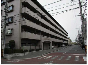 広島市西区庚午北、マンションの外観画像です