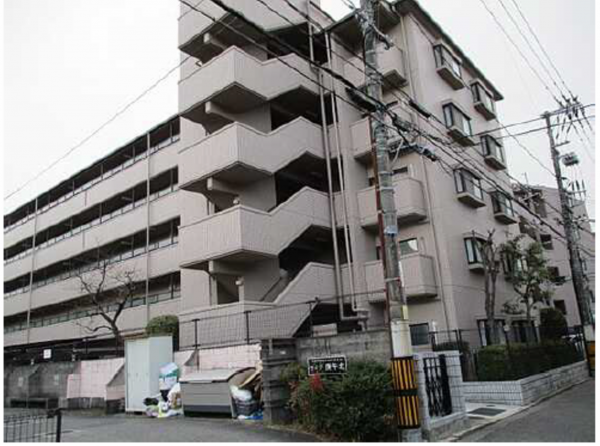 広島市西区庚午北、マンションの外観画像です