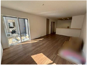 広島市西区南観音、新築一戸建ての居間画像です