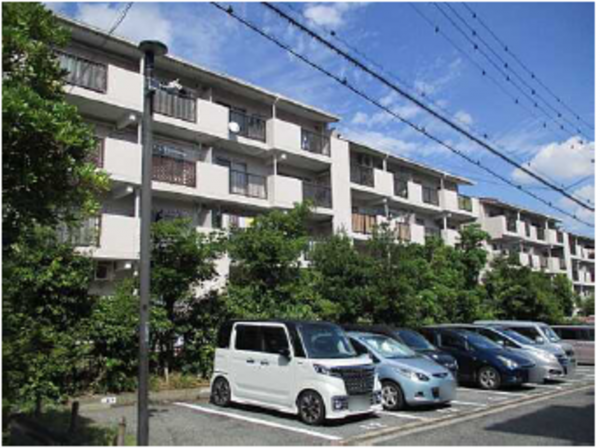 広島市西区鈴が峰町、マンションの外観画像です