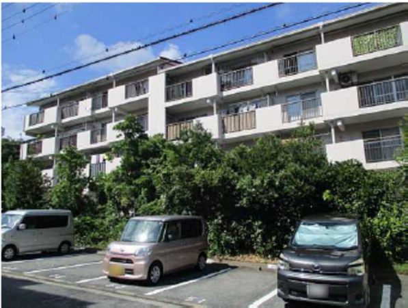 広島市西区鈴が峰町、マンションの外観画像です