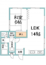 広島市中区舟入中町、マンションの間取り画像です