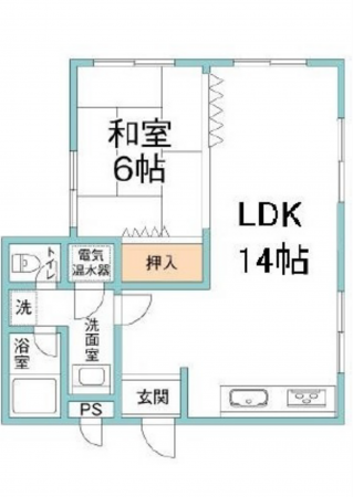 広島市中区舟入中町、マンションの間取り画像です