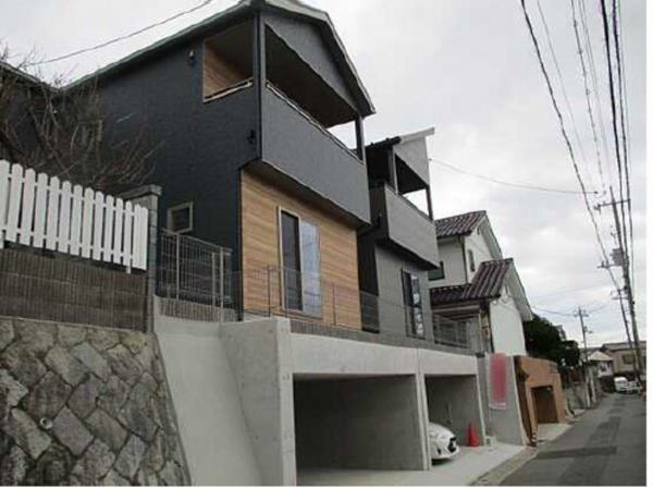 広島市西区井口鈴が台、新築一戸建ての外観画像です