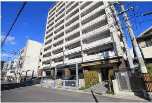 広島市西区観音本町、マンションの外観画像です