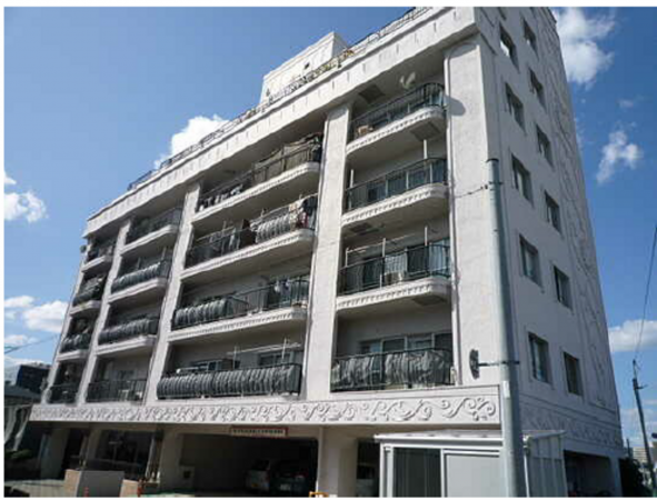 広島市南区東雲、マンションの外観画像です