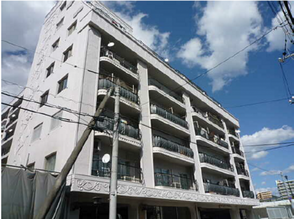 広島市南区東雲、マンションの外観画像です