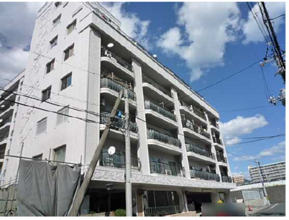 広島市南区東雲、マンションの外観画像です