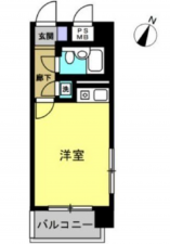 広島市南区西霞町、マンションの間取り画像です