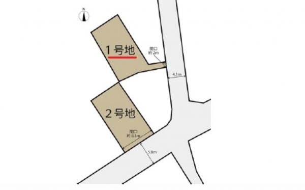 広島市西区古江西町、土地の間取り画像です