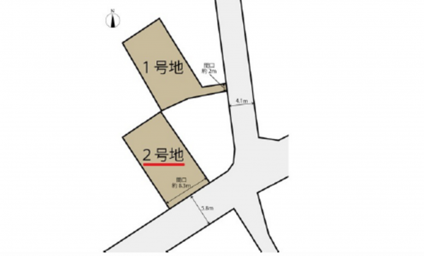 広島市西区古江西町、土地の間取り画像です
