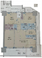 広島市西区南観音、マンションの間取り画像です