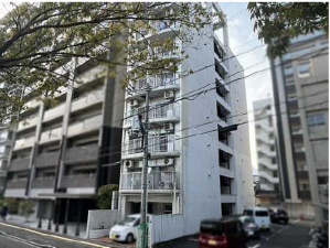 広島市中区加古町、マンションの外観画像です