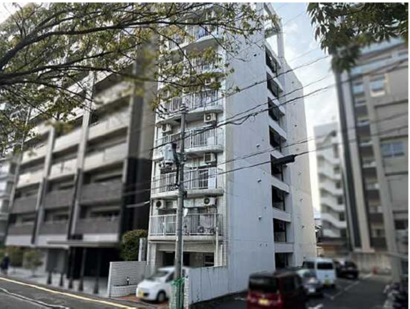 広島市中区加古町、マンションの外観画像です