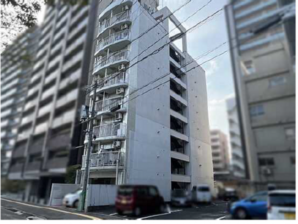 広島市中区加古町、マンションの外観画像です