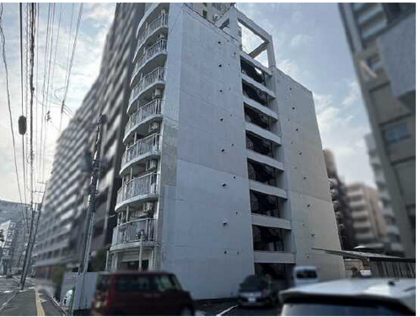広島市中区加古町、マンションの外観画像です