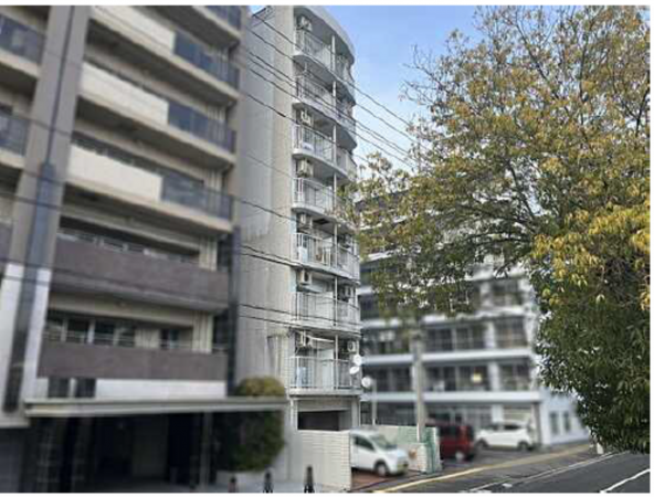 広島市中区加古町、マンションの外観画像です