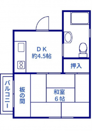 広島市南区大州、収益物件/マンションの間取り画像です