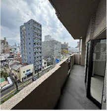 広島市西区観音町、マンションのバルコニー画像です