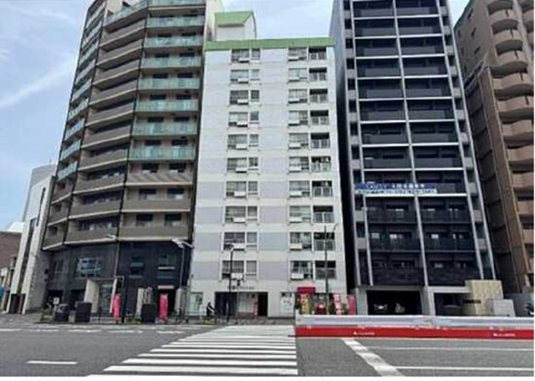 広島市中区竹屋町、マンションの外観画像です