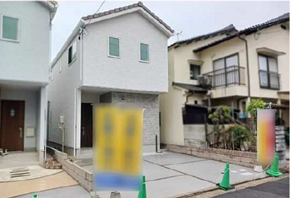 広島市西区井口、新築一戸建ての外観画像です