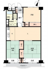 広島市東区光町、収益物件/マンションの間取り画像です