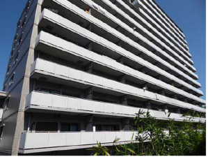 広島市東区上温品、マンションの外観画像です