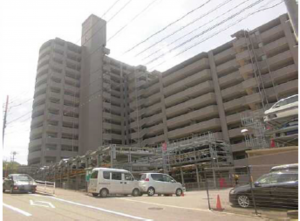 広島市西区井口台、マンションの外観画像です