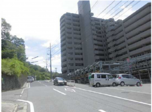 広島市西区井口台、マンションの外観画像です